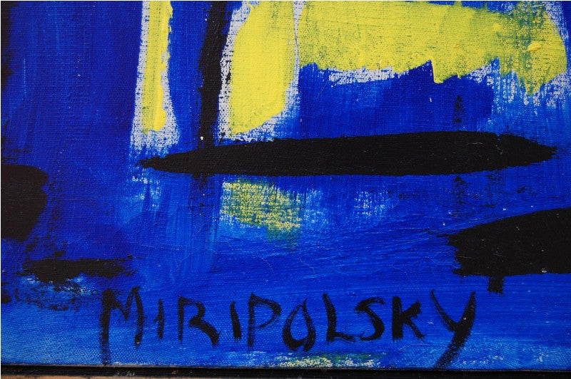 Abstract Oil on Canvas by Bert Miripolsky