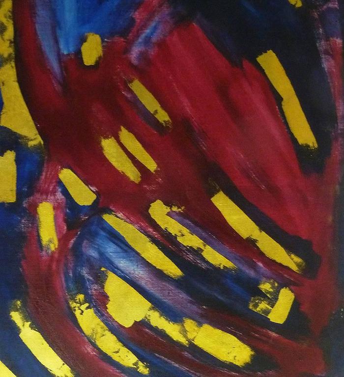 Abstract Oil on Canvas by Bert Miripolsky