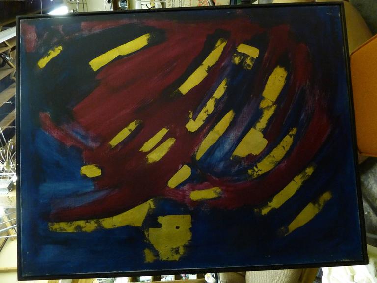 Abstract Oil on Canvas by Bert Miripolsky