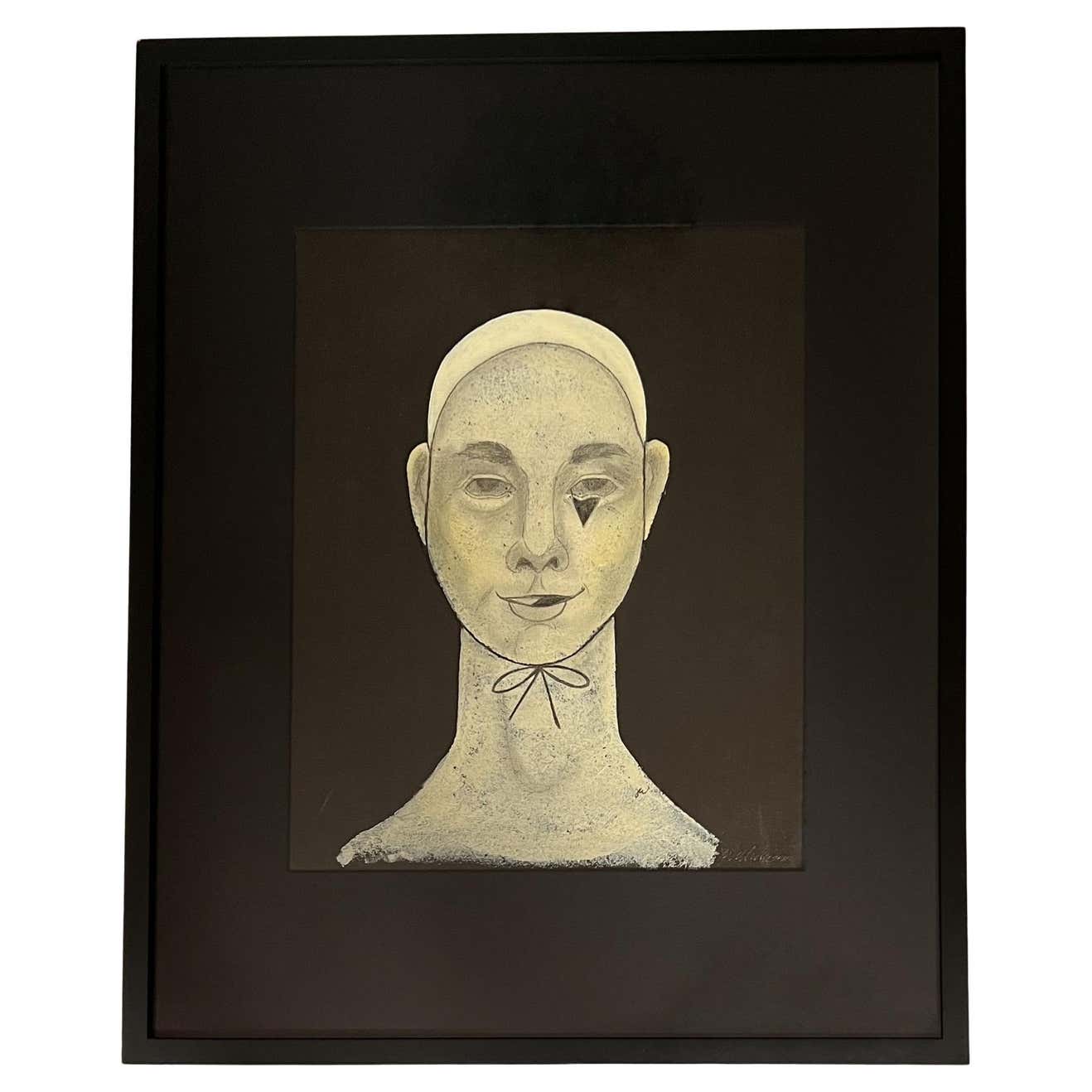 Mixed Media on Canvas of a Circus Performer Female by Jerry Williamson