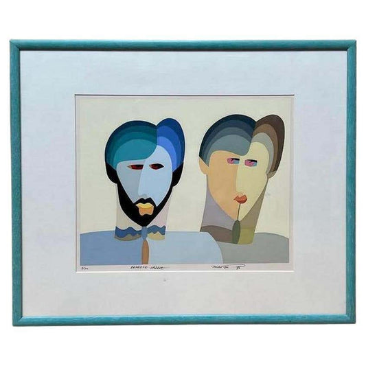 "Bearded Laddie" Cubist Lithograph by Marso