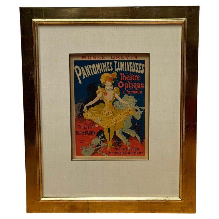 Muse Grevin - Pantomimes Lumineuses" Original Poster by Jules Cheret
