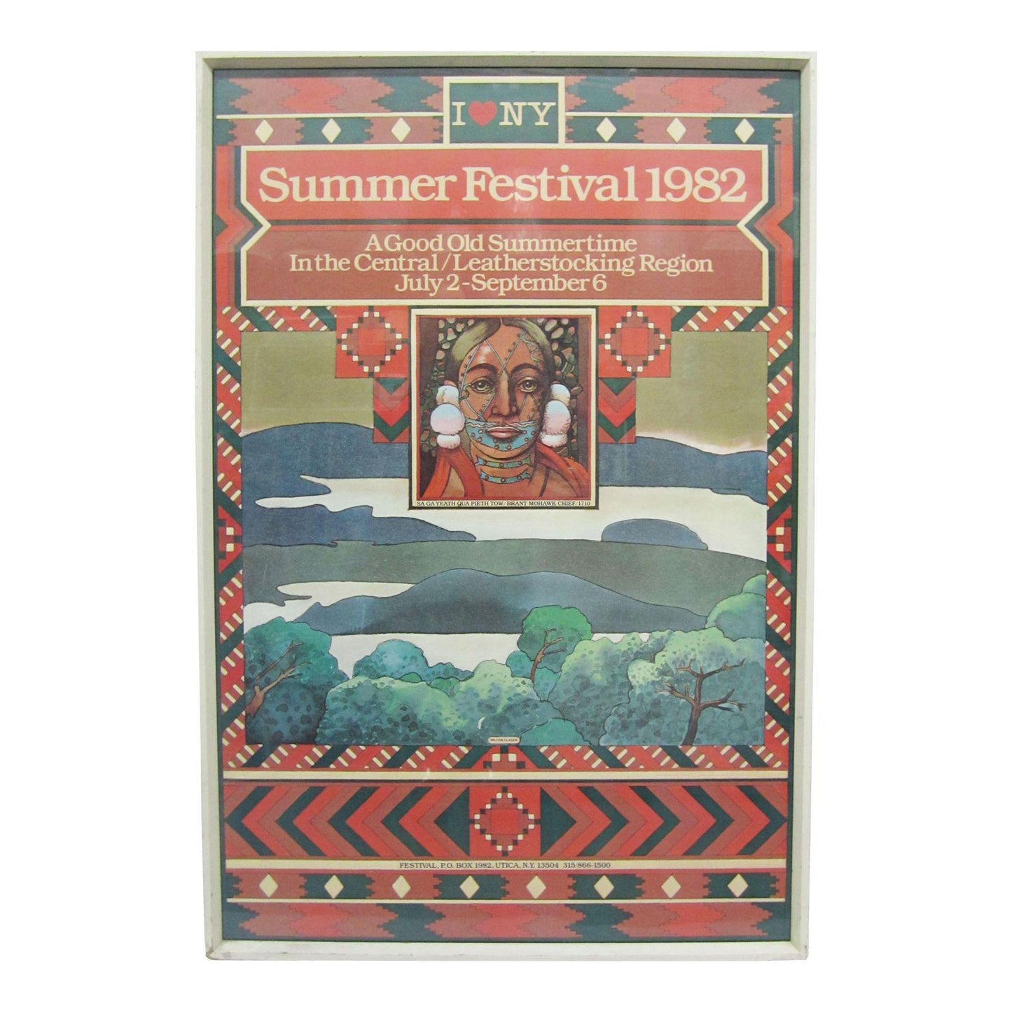 Original 1982 Modern Poster by Milton Glaser
