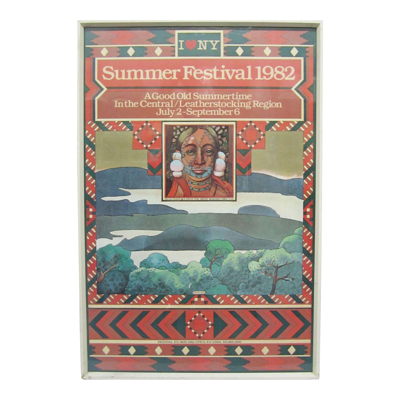 Original 1982 Modern Poster by Milton Glaser