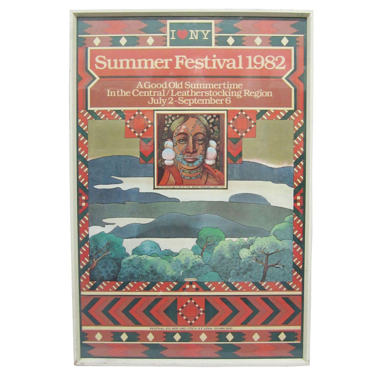 Original 1982 Modern Poster by Milton Glaser