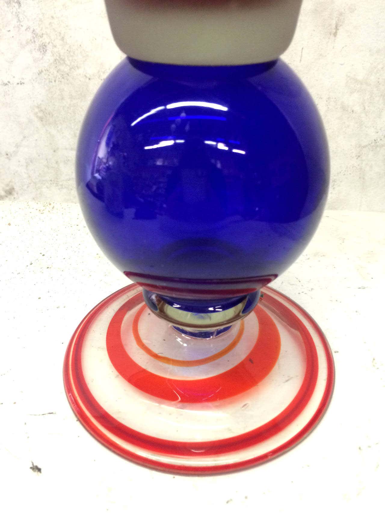 Memphis Inspired Colorful Glass Studio Vase